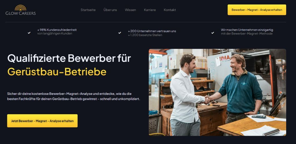 die besten recruiting agenturen für gerüstbau glow careers
