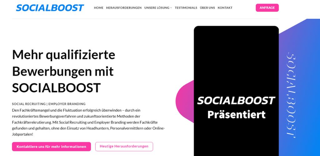 recruiting agentur für baugewerbe socialboost
