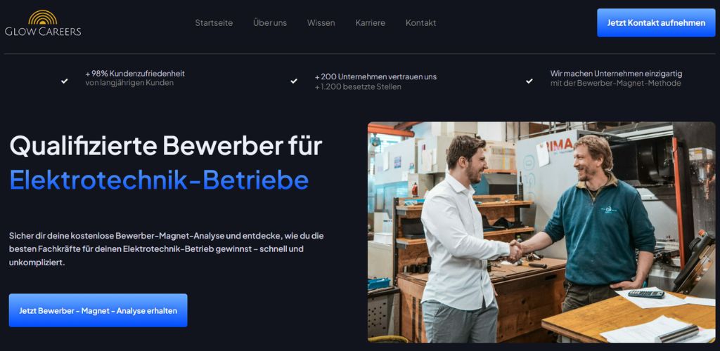 die beste personalvermittlung für elektrotechnik glow careers