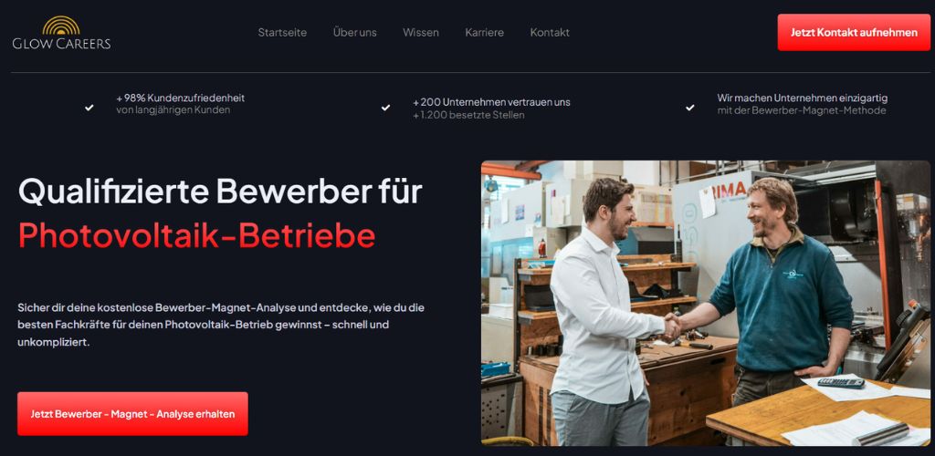 die beste personalvermittlung für photovoltaik glow careers