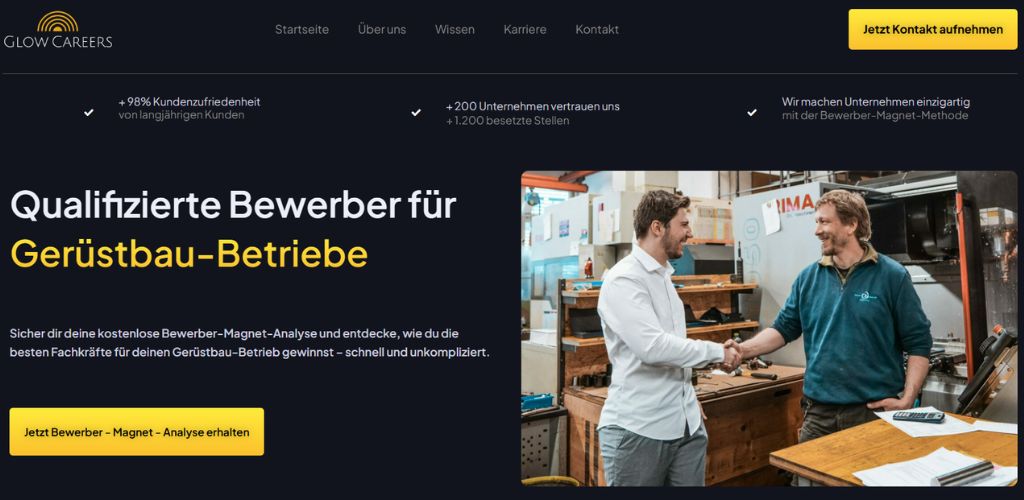 die besten personalvermittlungen für gerüstbau glow careers