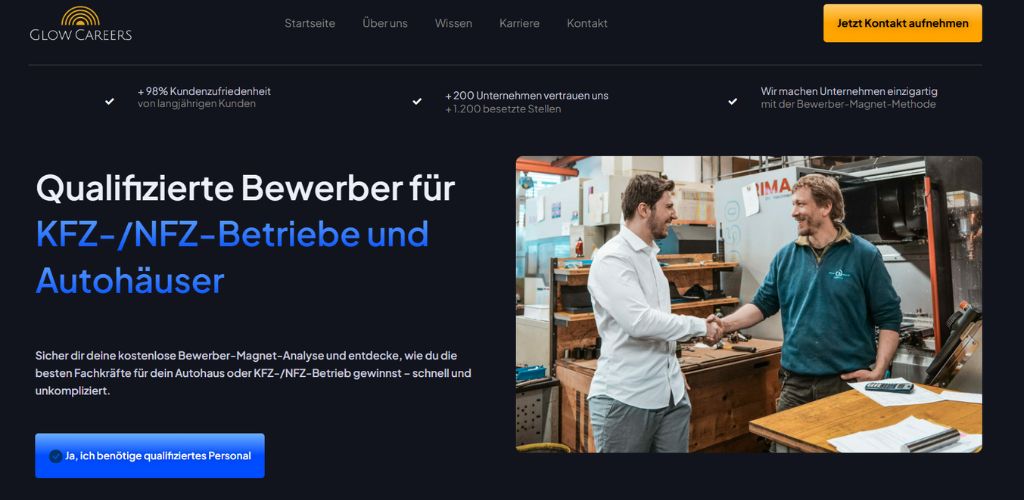 die besten personalvermittlungen für kfz _ nfz – betriebe & autohäuser glow careers