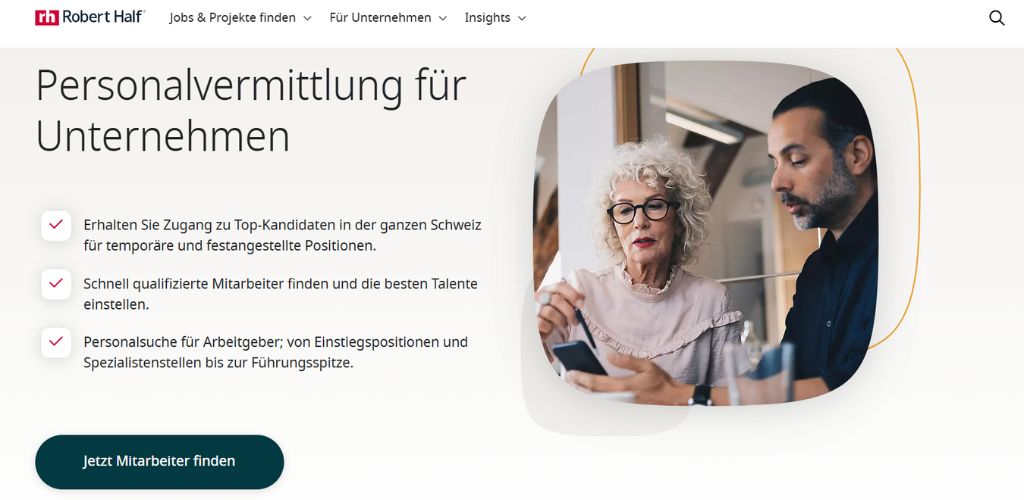 personalvermittlungen für maschinenbau robert half