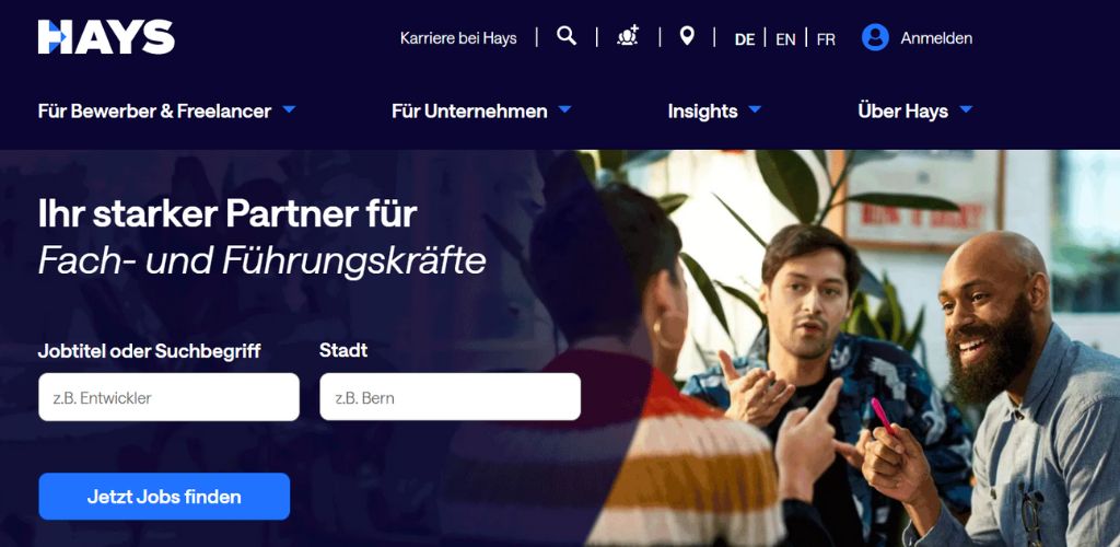 externe personalgewinnung in schweiz hays