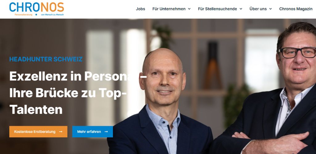headhunter in winterthur chronos personalberatung