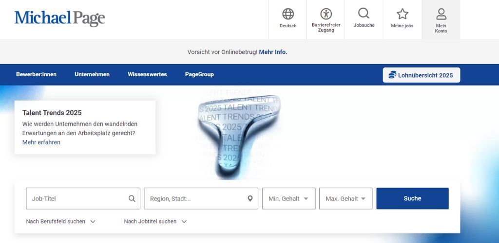 anbieter für arbeitnehmerüberlassung in der schweiz michael page