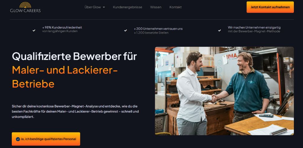 besten personalberater für maler- und lackierer glow careers