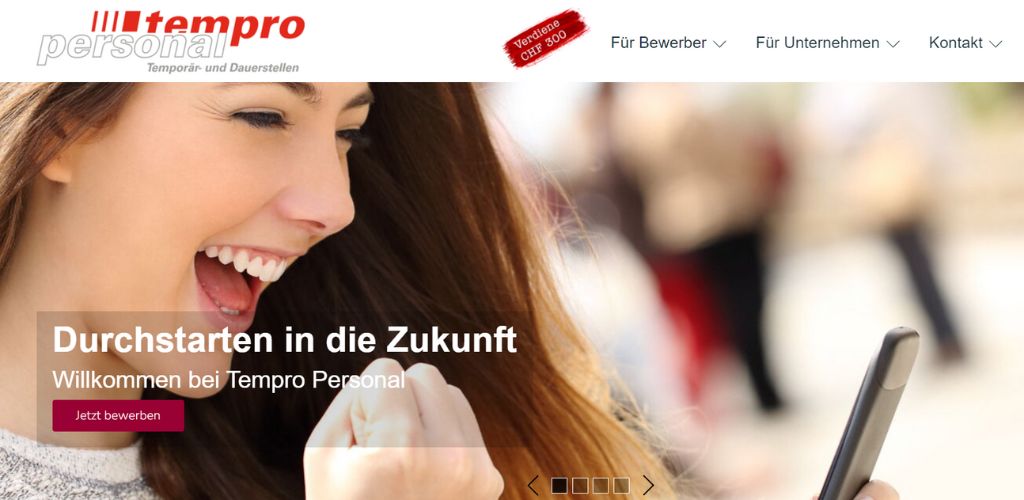 zeitarbeitsfirmen in der schweiz tempro personal